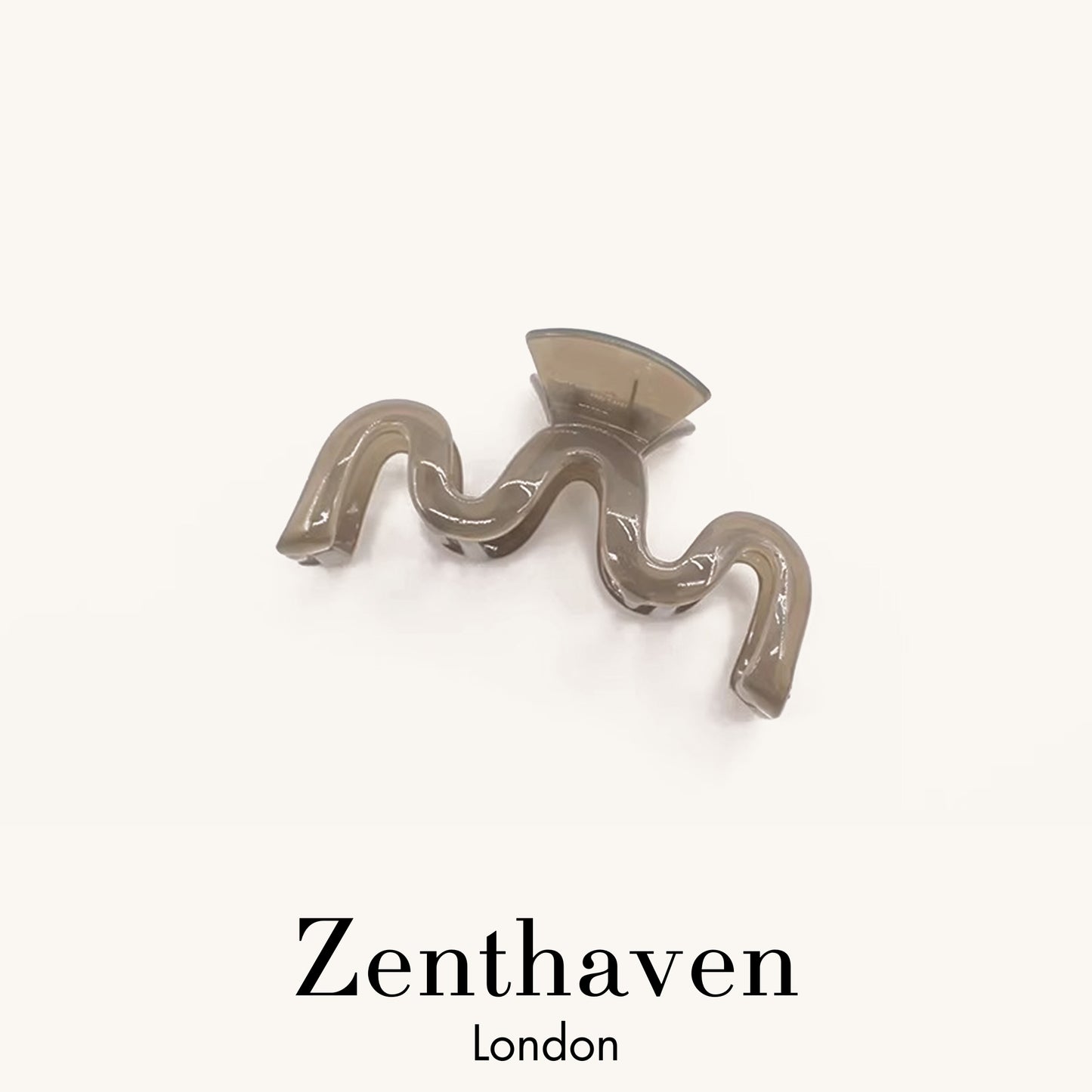 Wavy Acrylic Hair Claw Clip – Minimal Abstract Wave Hair Clip