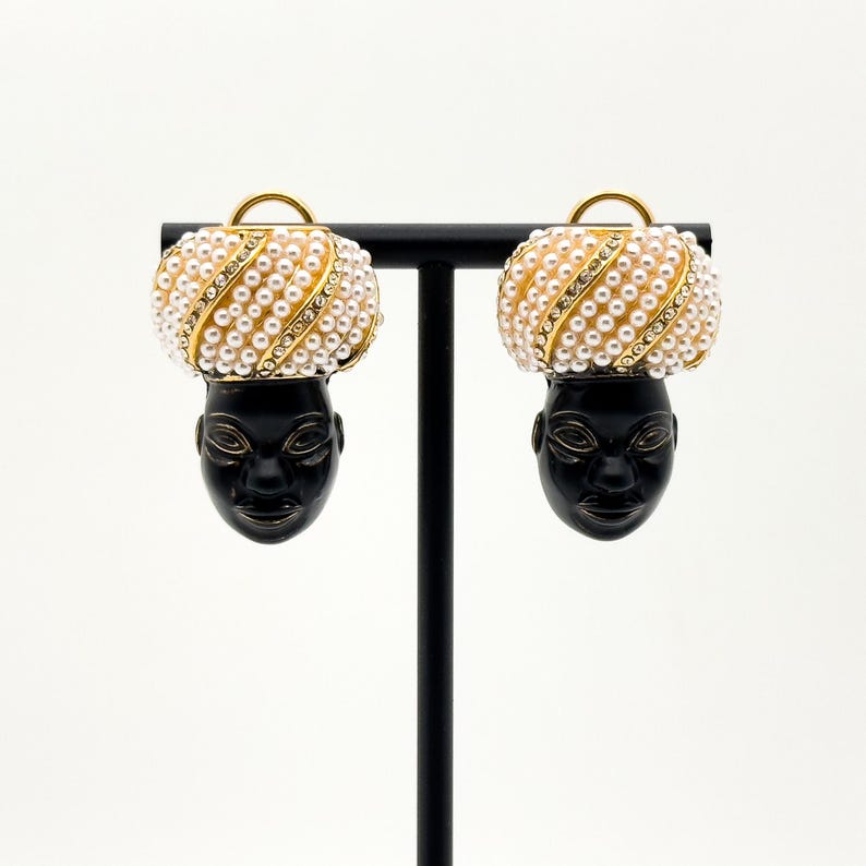 Ethnic Style Face Earrings – Tribal and Court Style Accessories for Unique and Niche Fashion
