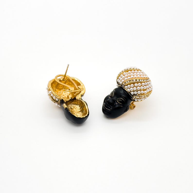 Ethnic Style Face Earrings – Tribal and Court Style Accessories for Unique and Niche Fashion