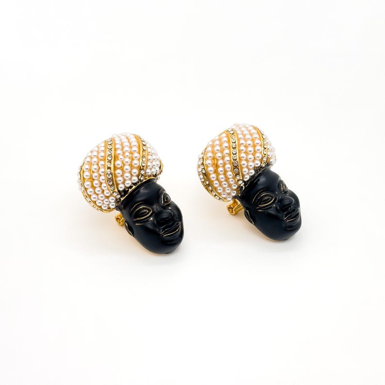 Ethnic Style Face Earrings – Tribal and Court Style Accessories for Unique and Niche Fashion