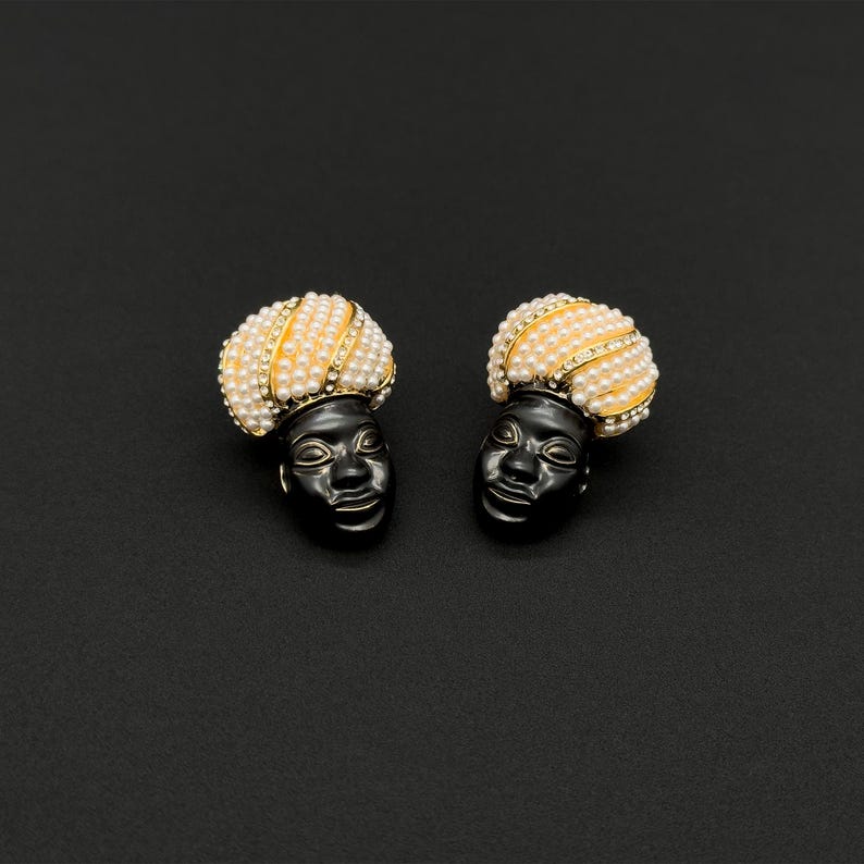 Ethnic Style Face Earrings – Tribal and Court Style Accessories for Unique and Niche Fashion