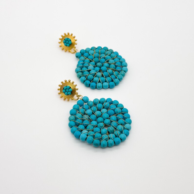 Turquoise and Hoop Earrings – Boho and Ethnic Design for Stylish Women’s Accessories