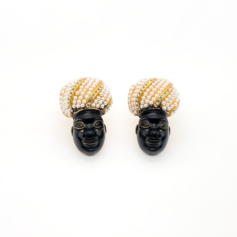 Ethnic Style Face Earrings – Tribal and Court Style Accessories for Unique and Niche Fashion