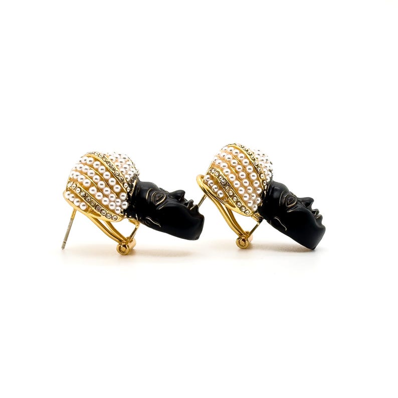 Ethnic Style Face Earrings – Tribal and Court Style Accessories for Unique and Niche Fashion