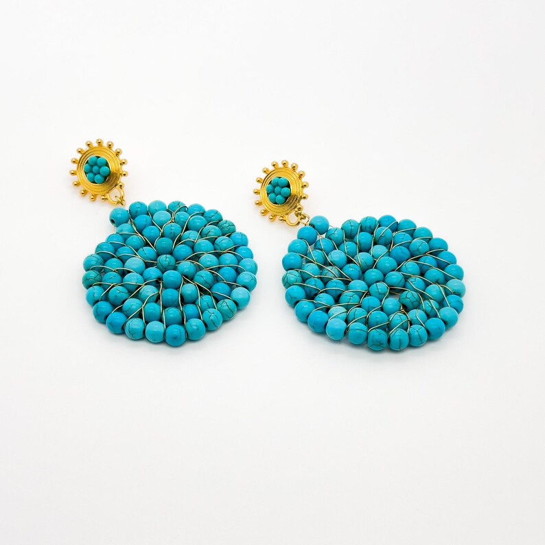 Turquoise and Hoop Earrings – Boho and Ethnic Design for Stylish Women’s Accessories