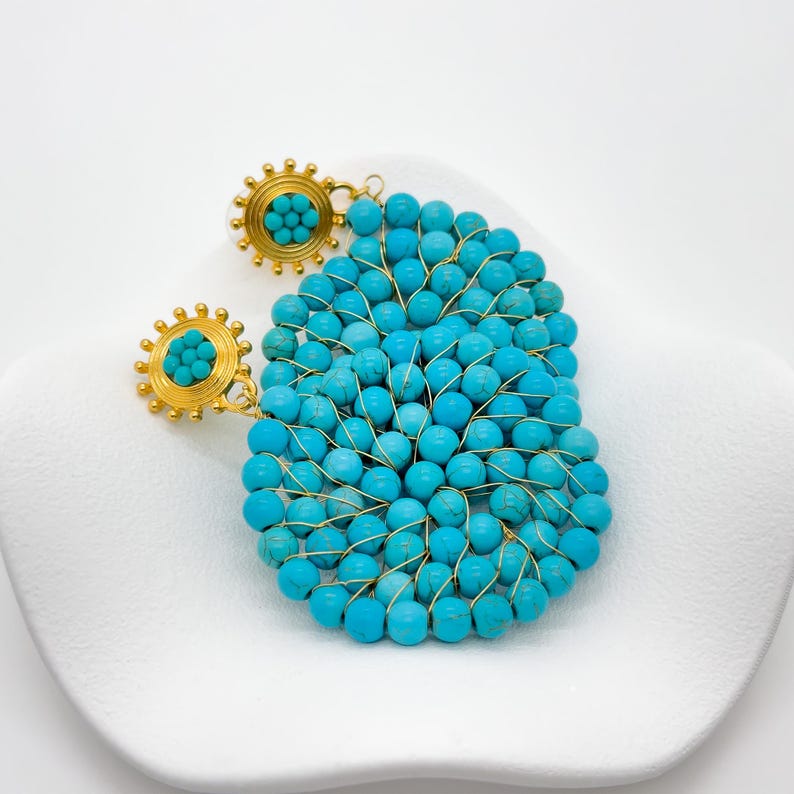 Turquoise and Hoop Earrings – Boho and Ethnic Design for Stylish Women’s Accessories