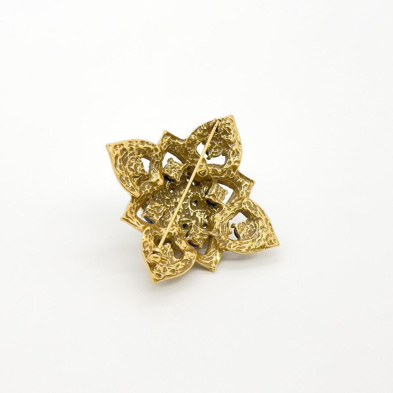 French Bohemian Flower Brooch – Chic Party Accessory for Coats and Vintage Looks