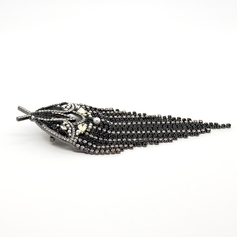 Moth Brooch and Moth Earrings Set – Elegant Jewelry Set for Special Occasions