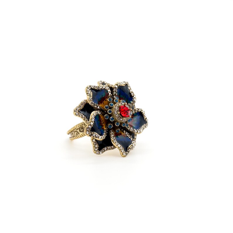 Exquisite Flower Rings – Pastoral & Enamel Floral Design Rings for Elegant Women’s Jewelry