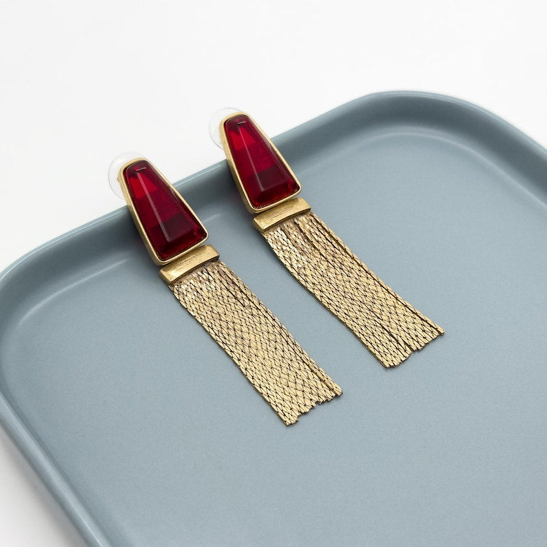 Bohemian Long Tassel Earrings – French-Inspired Ethnic Aesthetic for Unique Style
