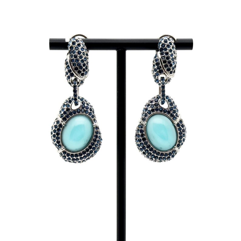 Turquoise Boho Earrings – Ethnic Tribal Design for Bold and Unique Style