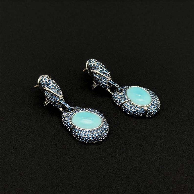 Turquoise Boho Earrings – Ethnic Tribal Design for Bold and Unique Style