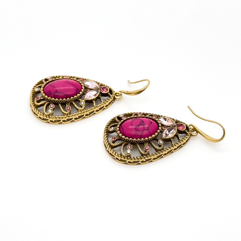 Elegant Ruby Drop Earrings: Unique, Large & Ethnic Designs for Women’s Statement Looks