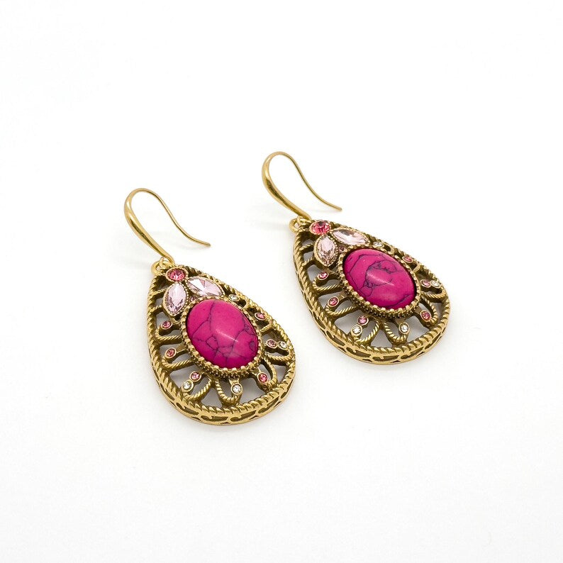 Elegant Ruby Drop Earrings: Unique, Large & Ethnic Designs for Women’s Statement Looks
