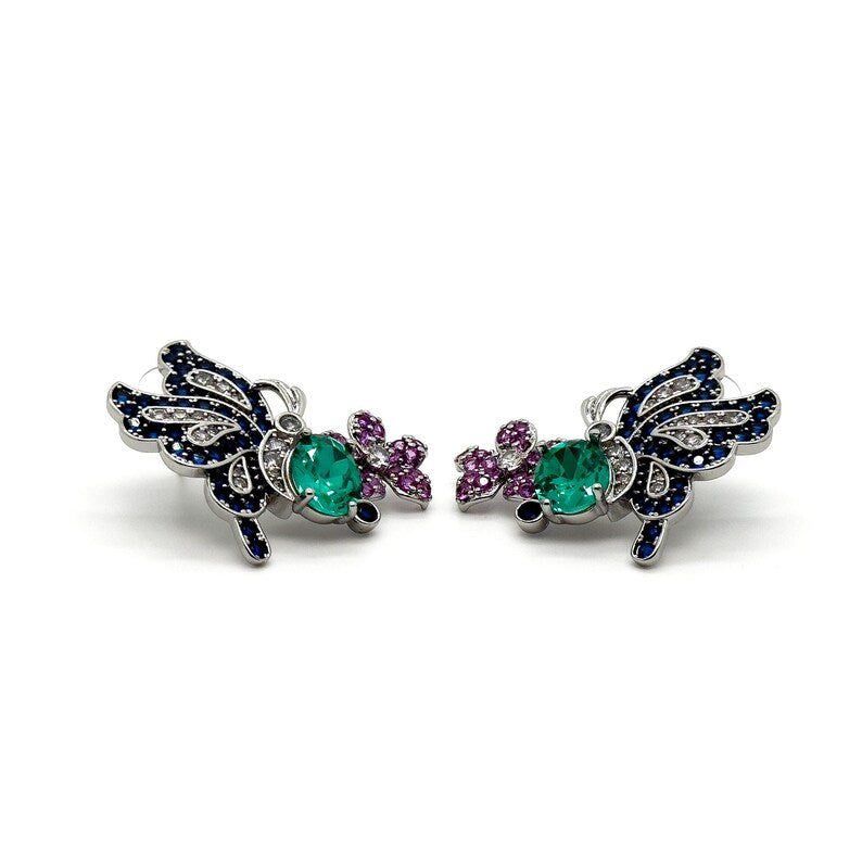 Rustic Butterfly Earrings – Summer Flower Design for Chic and Nature-Inspired Jewelry