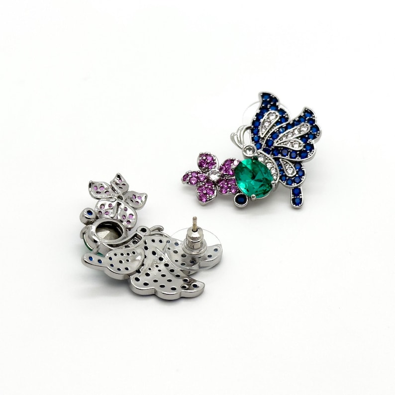 Rustic Butterfly Earrings – Summer Flower Design for Chic and Nature-Inspired Jewelry