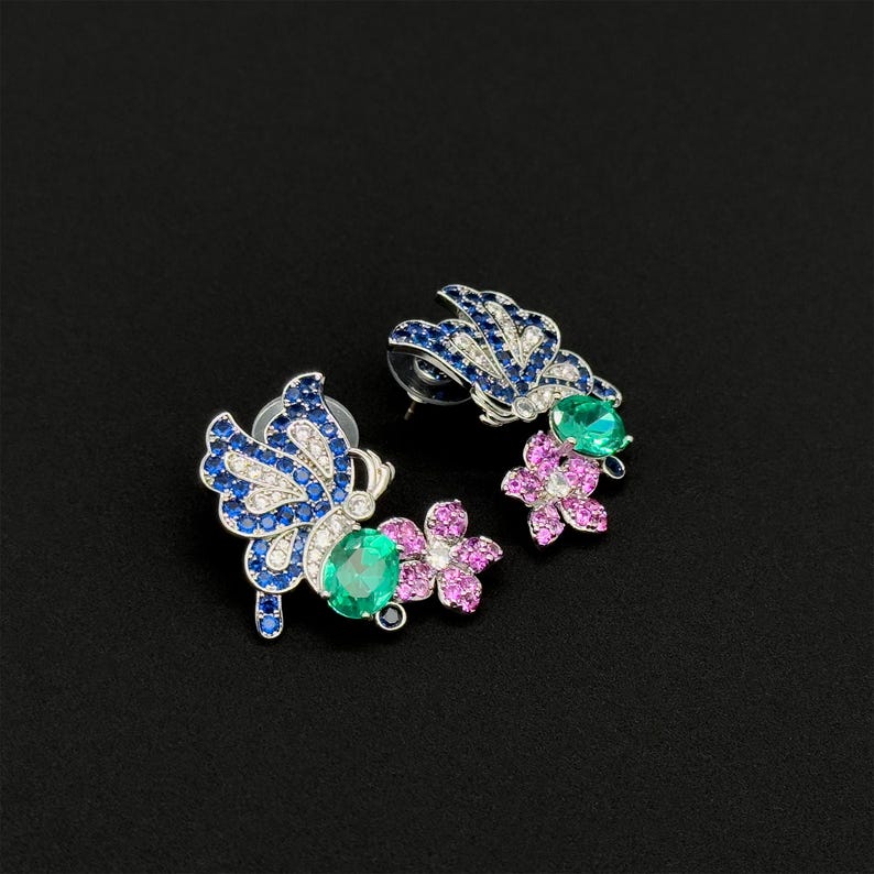 Rustic Butterfly Earrings – Summer Flower Design for Chic and Nature-Inspired Jewelry