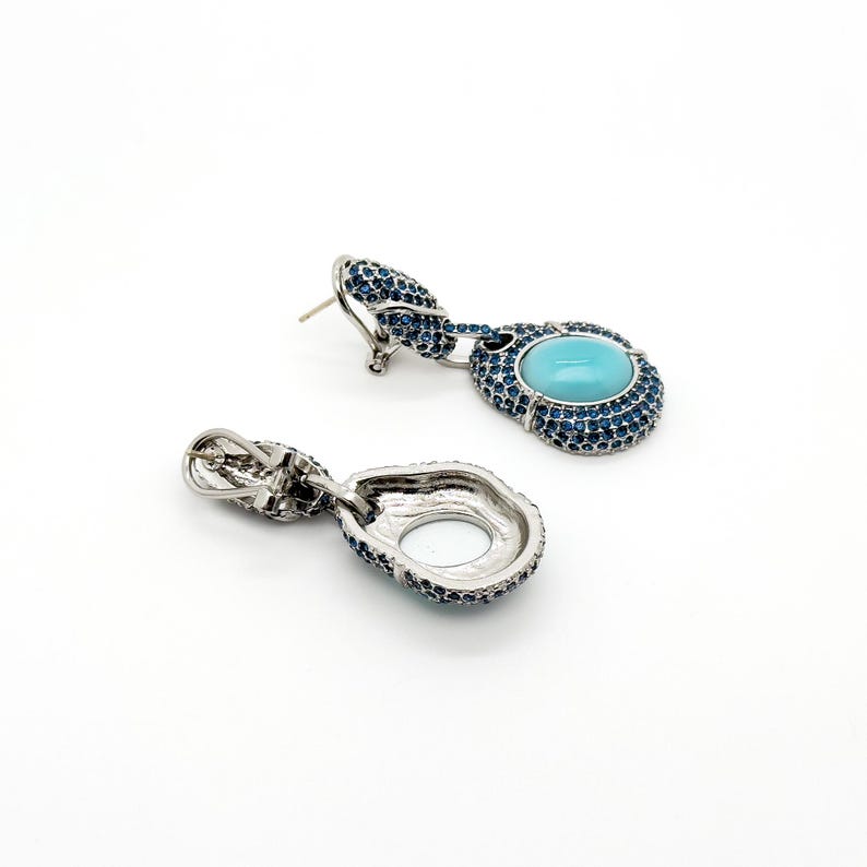 Turquoise Boho Earrings – Ethnic Tribal Design for Bold and Unique Style