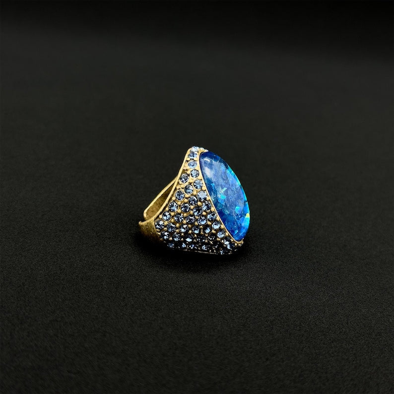 Stunning Vintage Deco & Art Deco Crystal Rings, Perfect for Romantic Gifts, Birthdays & Mother’s Day Surprises