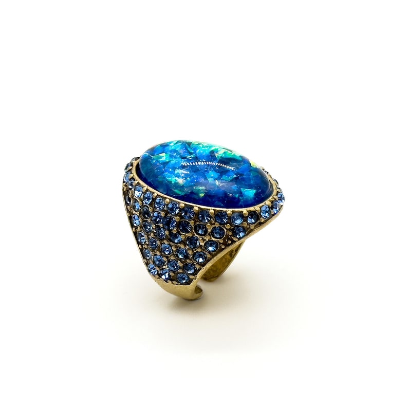 Stunning Vintage Deco & Art Deco Crystal Rings, Perfect for Romantic Gifts, Birthdays & Mother’s Day Surprises