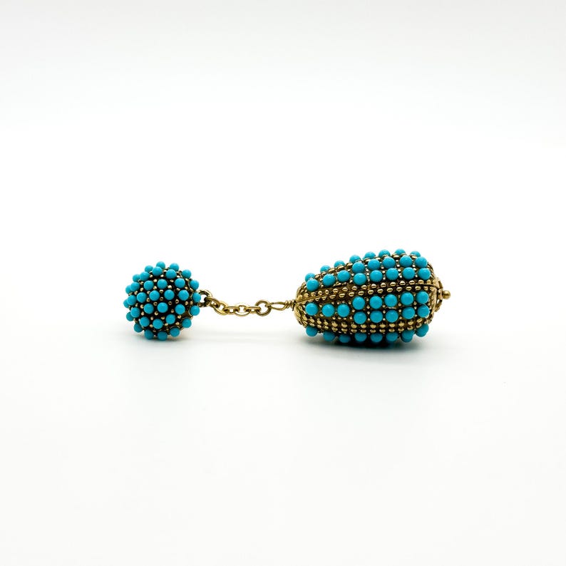 Whimsical Hot Air Balloon Earrings, Vintage & Art Deco Styles with Tribal and Ethnic Details in Striking Blue
