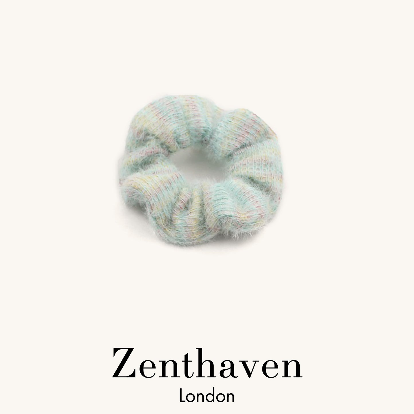 Pastel Knit Hair Scrunchies – Soft & Stretchy, Set of 4