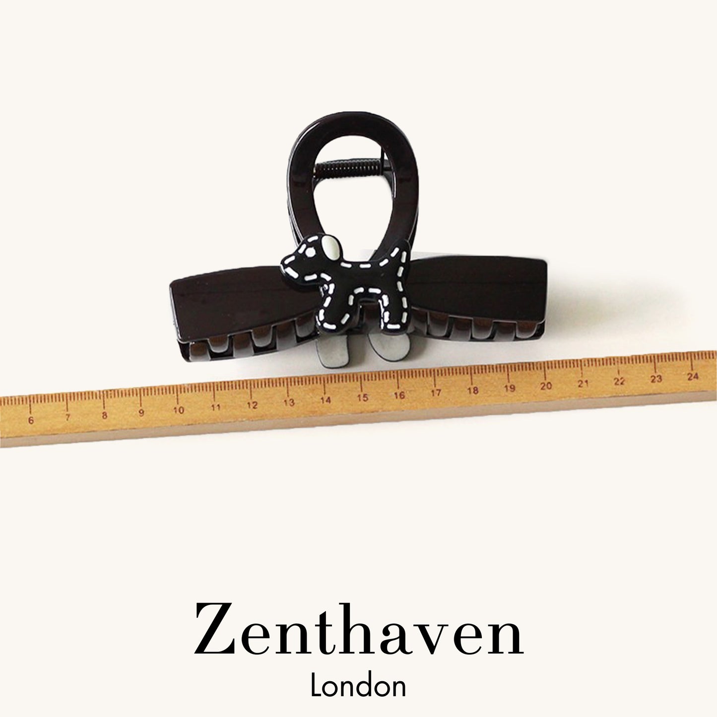 Mini Dog Hair Claw Clip Set – Minimal Line Design, 2 Pieces