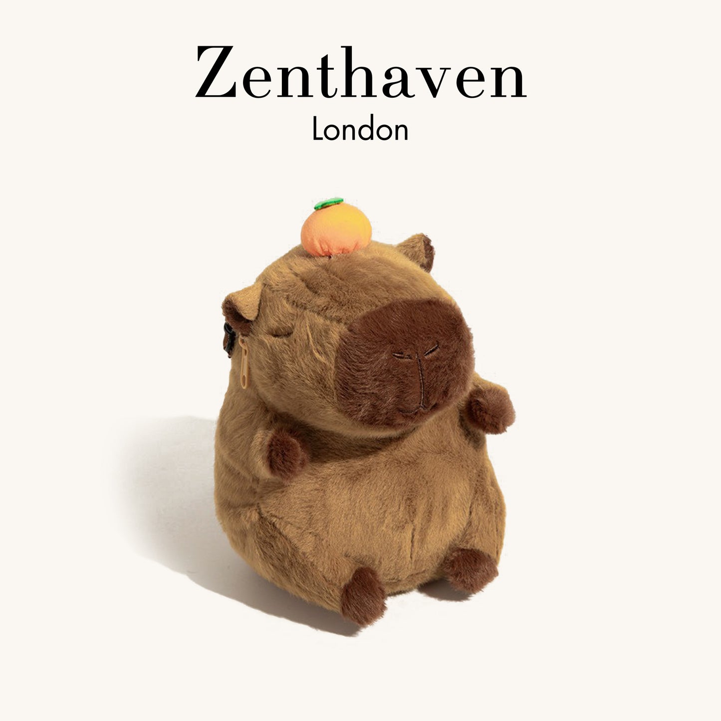 Cute Capybara Plush Backpack – Soft Stuffed Animal Mini Backpack with Plush or Woven Straps, Birthday Gift