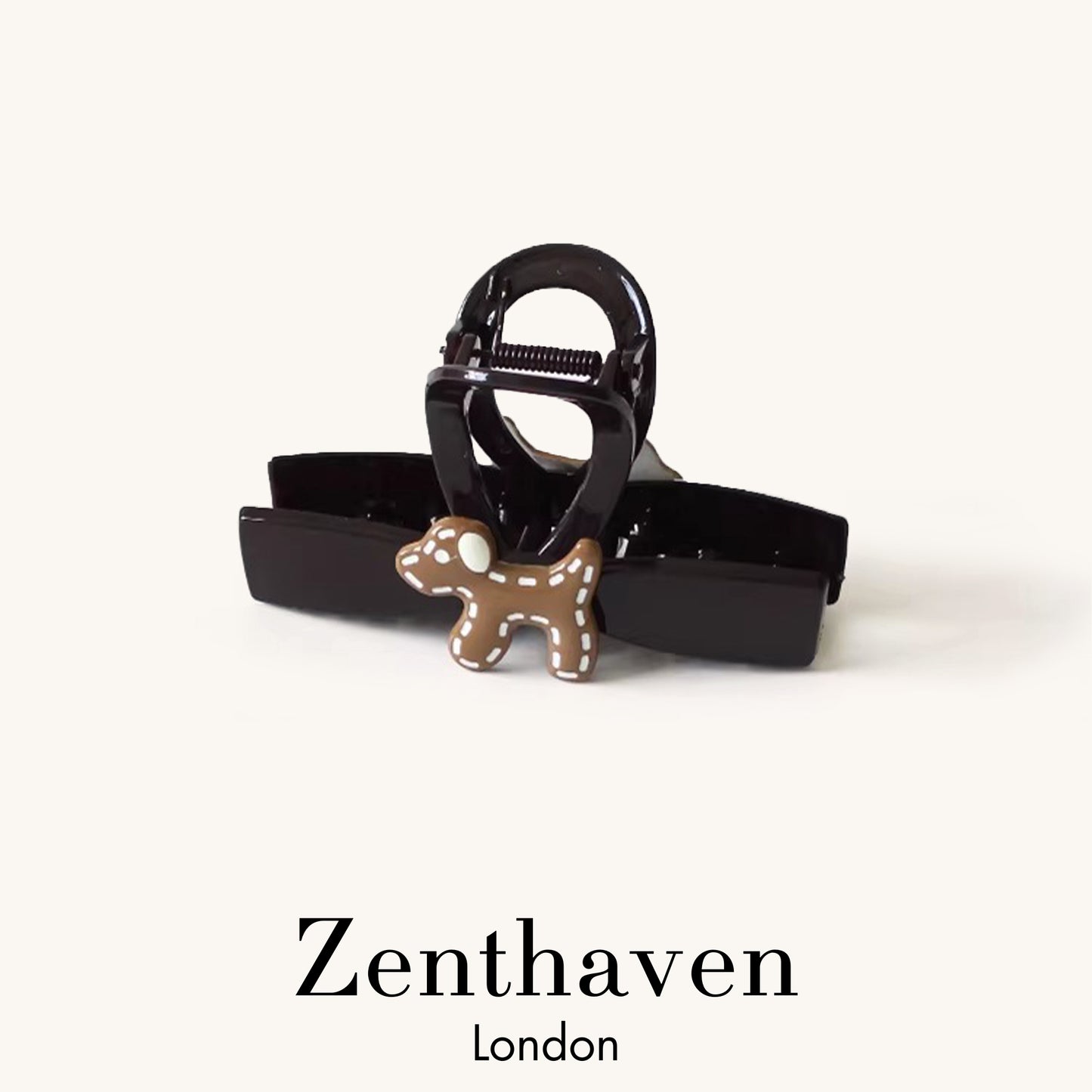 Mini Dog Hair Claw Clip Set – Minimal Line Design, 2 Pieces