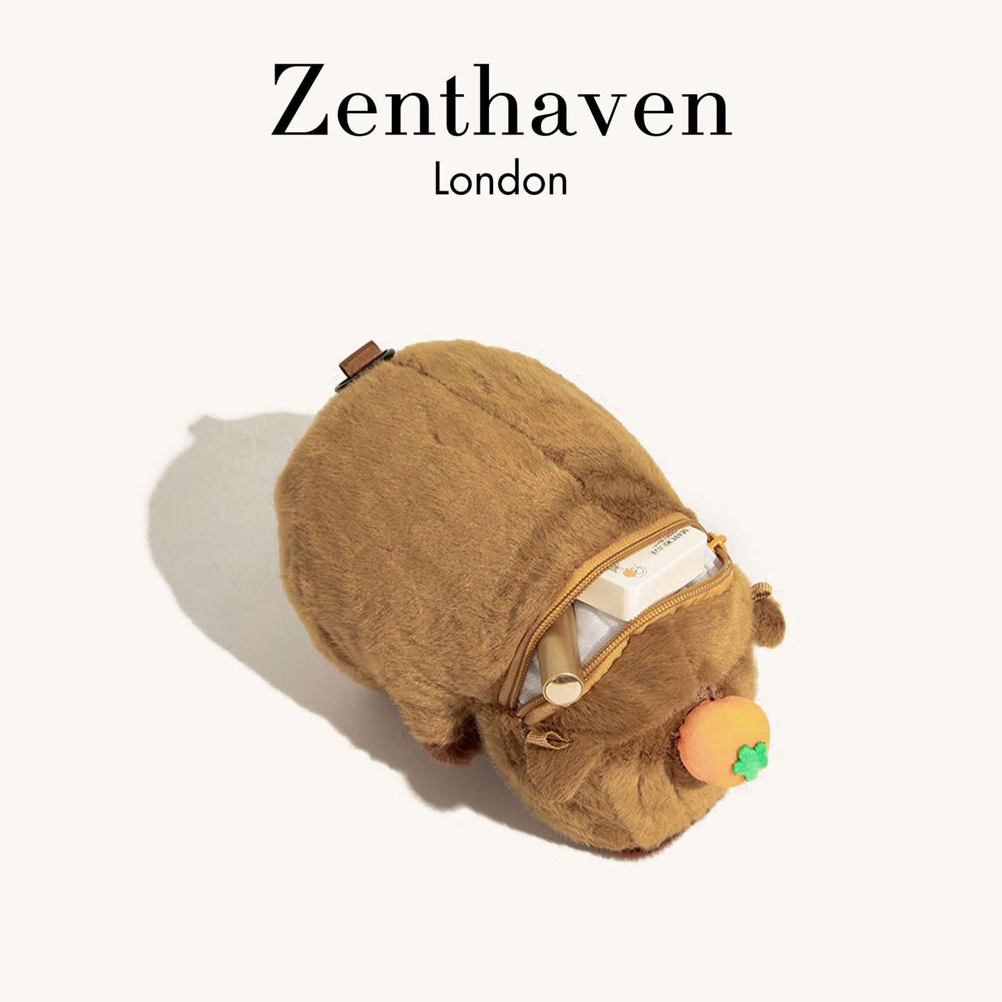 Cute Capybara Plush Backpack – Soft Stuffed Animal Mini Backpack with Plush or Woven Straps, Birthday Gift