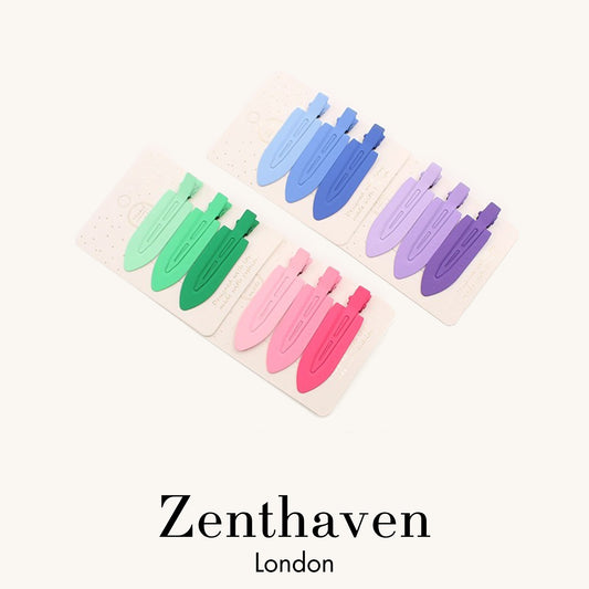 No-Crease Bangs Hair Clips – Matte Candy Colors, 3-Piece Set