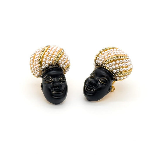 Ethnic Style Face Earrings – Tribal and Court Style Accessories for Unique and Niche Fashion