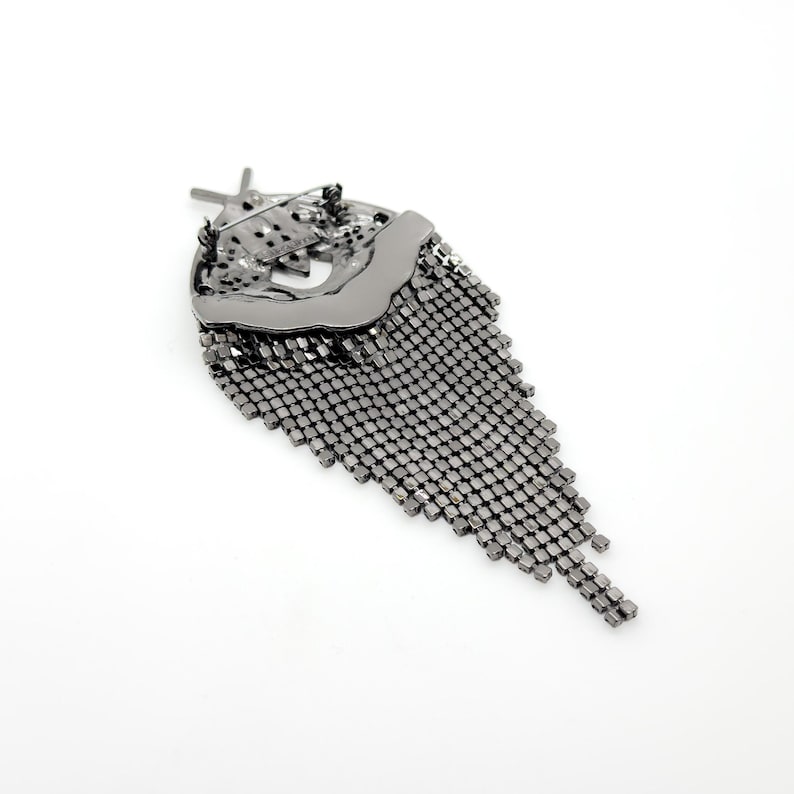 Moth Brooch and Moth Earrings Set – Elegant Jewelry Set for Special Occasions