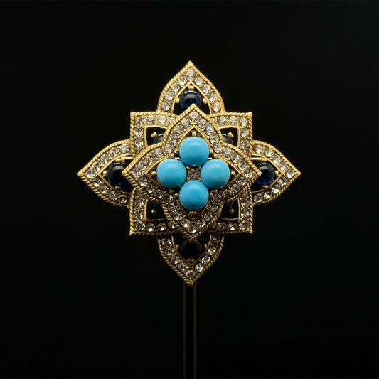 French Bohemian Flower Brooch – Chic Party Accessory for Coats and Vintage Looks