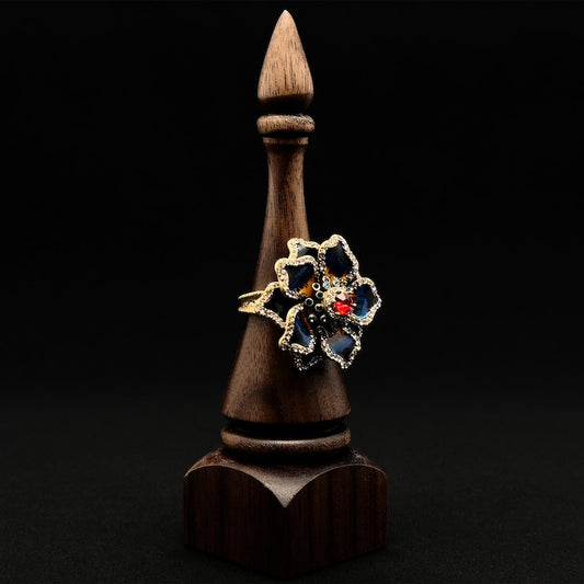 Exquisite Flower Rings – Pastoral & Enamel Floral Design Rings for Elegant Women’s Jewelry