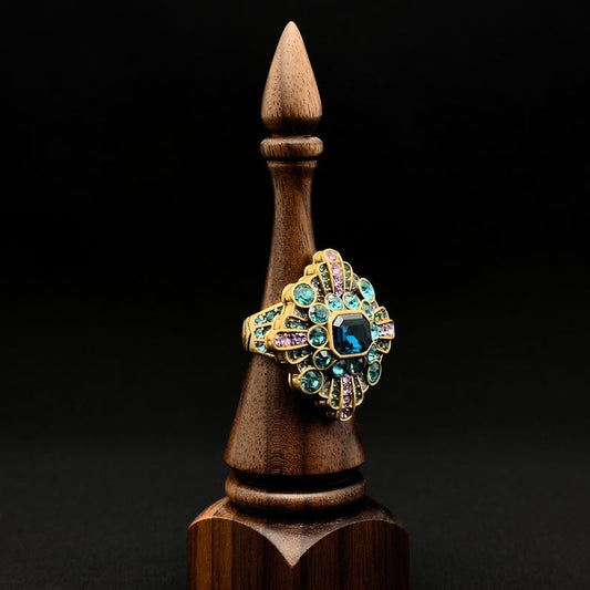 Flower Rings, Blue Zircon Rings, and Square Open Rings – Elegant and Modern Designs for Every Occasion