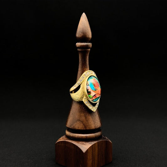 Court Style Rings with Ethnic and Tribal Touches – Unique Portrait and Open Rings for Distinctive Fashion