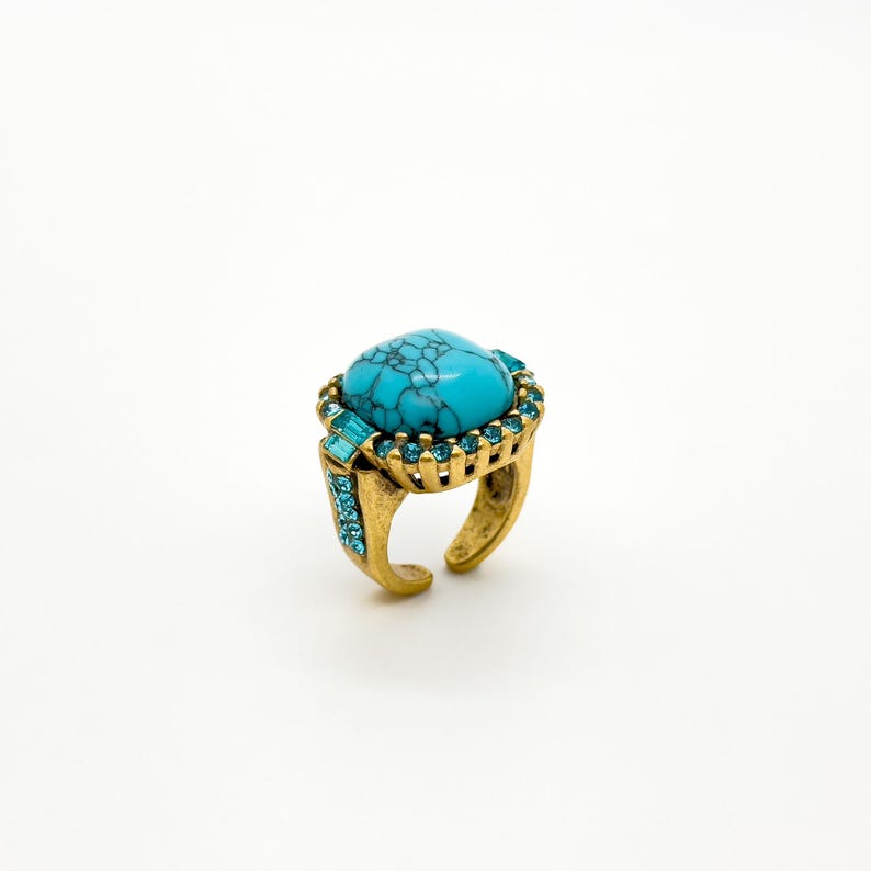 Boho Turquoise Rings – Ethnic & Tribal Style Rings for Women’s Unique Jewelry Collection
