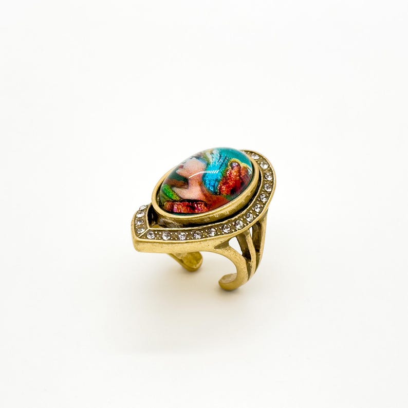 Court Style Rings with Ethnic and Tribal Touches – Unique Portrait and Open Rings for Distinctive Fashion