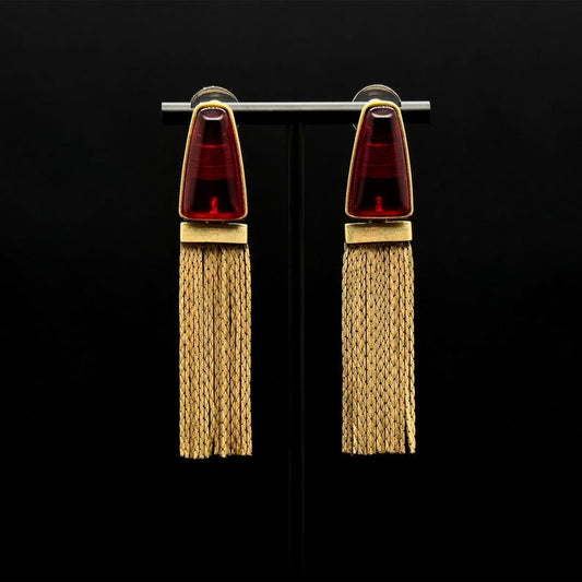 Bohemian Long Tassel Earrings – French-Inspired Ethnic Aesthetic for Unique Style