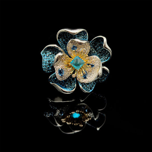 Elegant Luxury Floral Brooch – Perfect for Suits, Weddings, and Special Party Looks