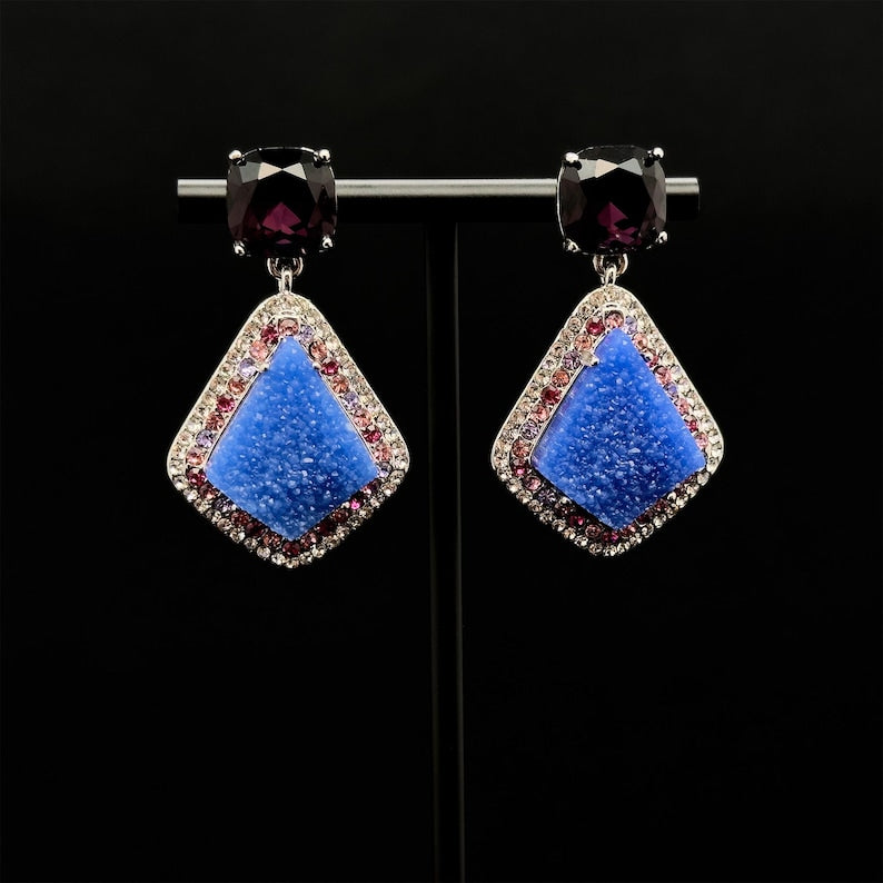 Trendy Blue Droplet Earrings – A Versatile, Elegant Piece for Women’s Summer Fashion & Casual Looks