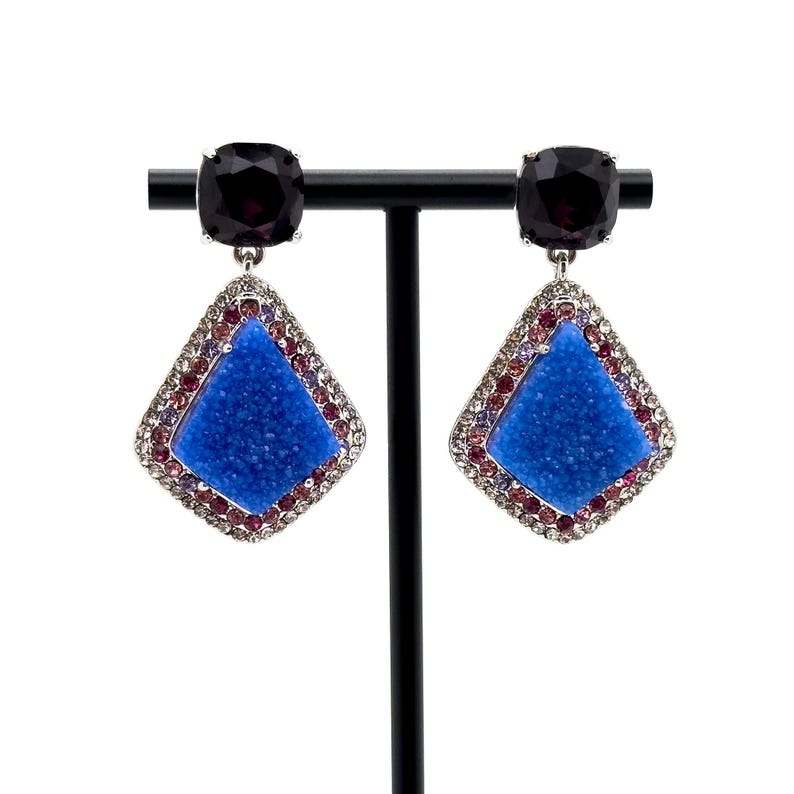 Trendy Blue Droplet Earrings – A Versatile, Elegant Piece for Women’s Summer Fashion & Casual Looks