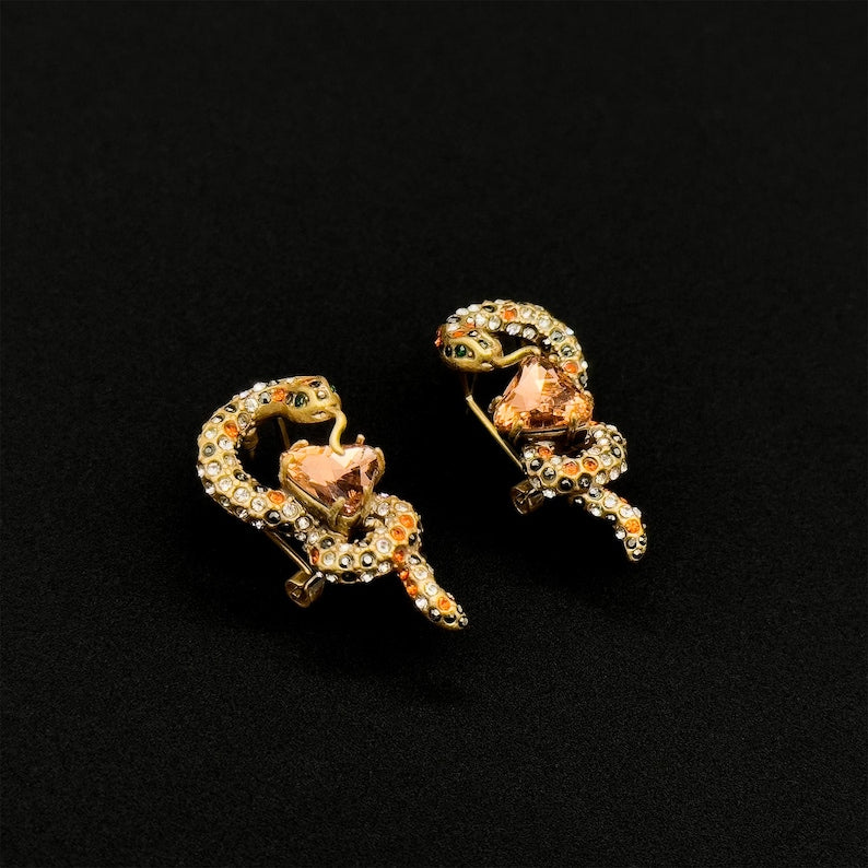 Chic Retro Deco & Art Deco Earrings, Unique Snake, Ethnic & Tribal Designs for Summer Style